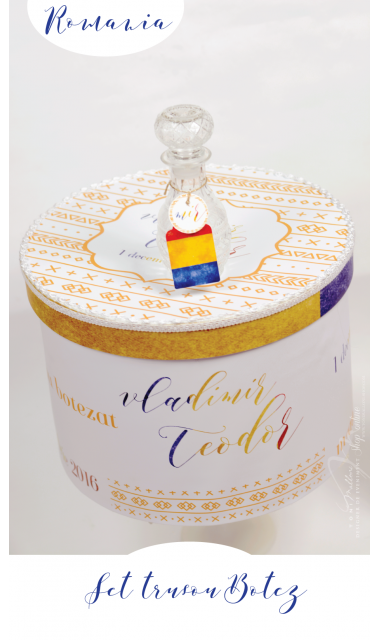 Trusou de botez brodat ideal pentru 1 Decembrie Romania,  Traditie romaneasca 3